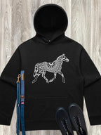 Horse Mandala Men's Comfort Hood