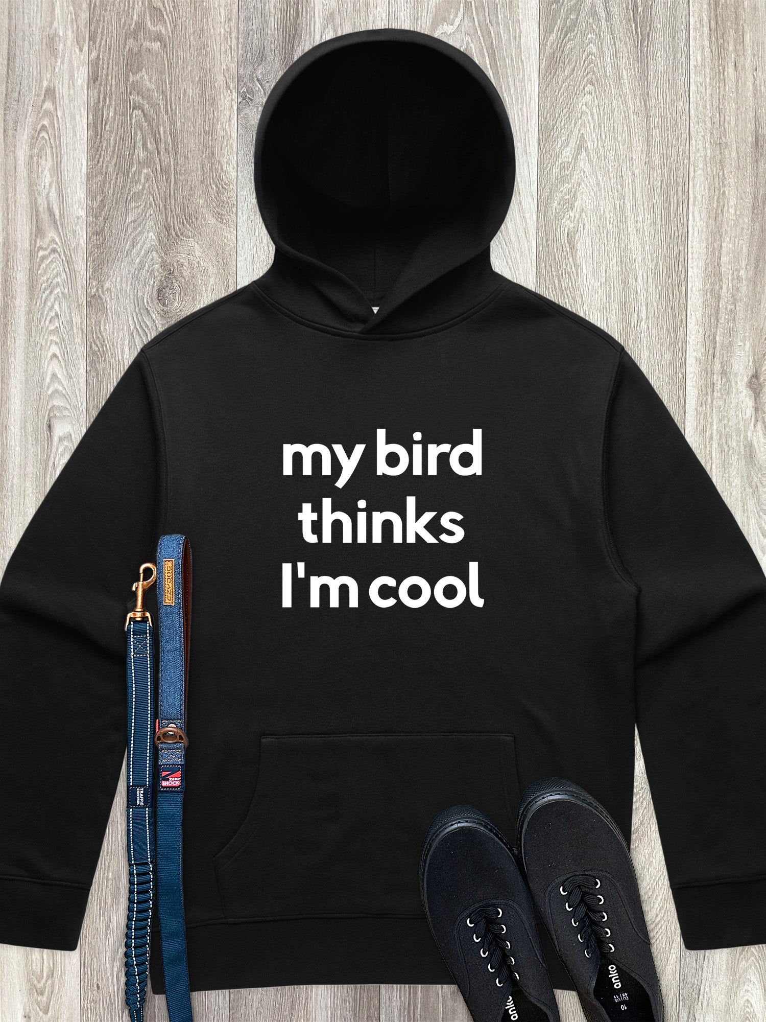 My Bird Thinks I'm Cool Men's Comfort Hood