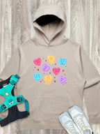 Candy Hearts - Cat Men's Comfort Hood