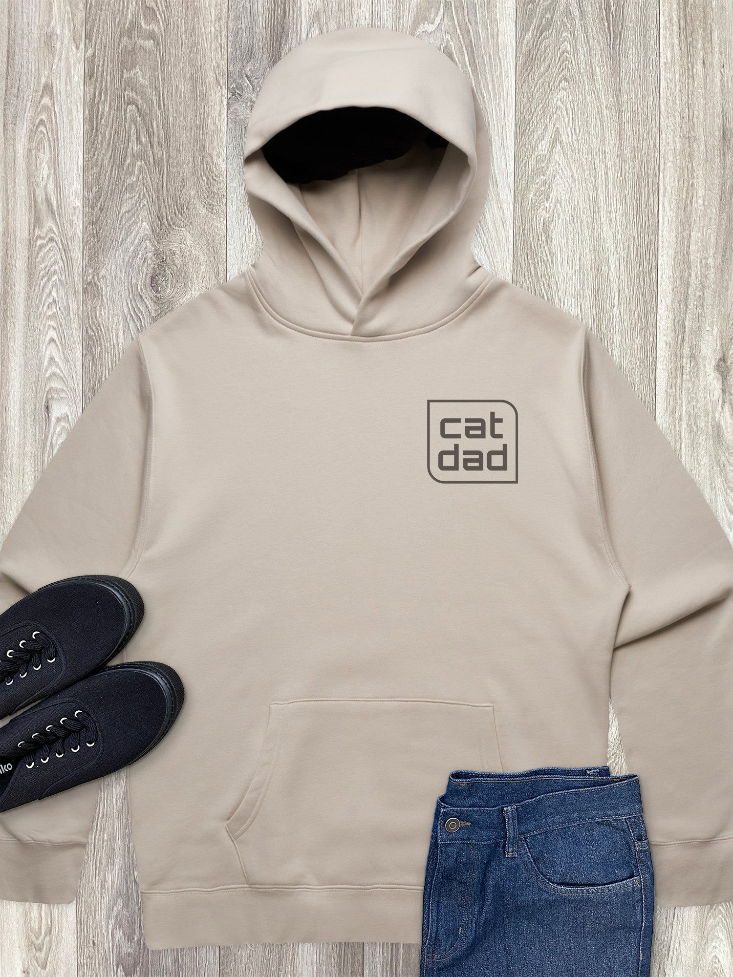 Cat Dad Men's Comfort Hood