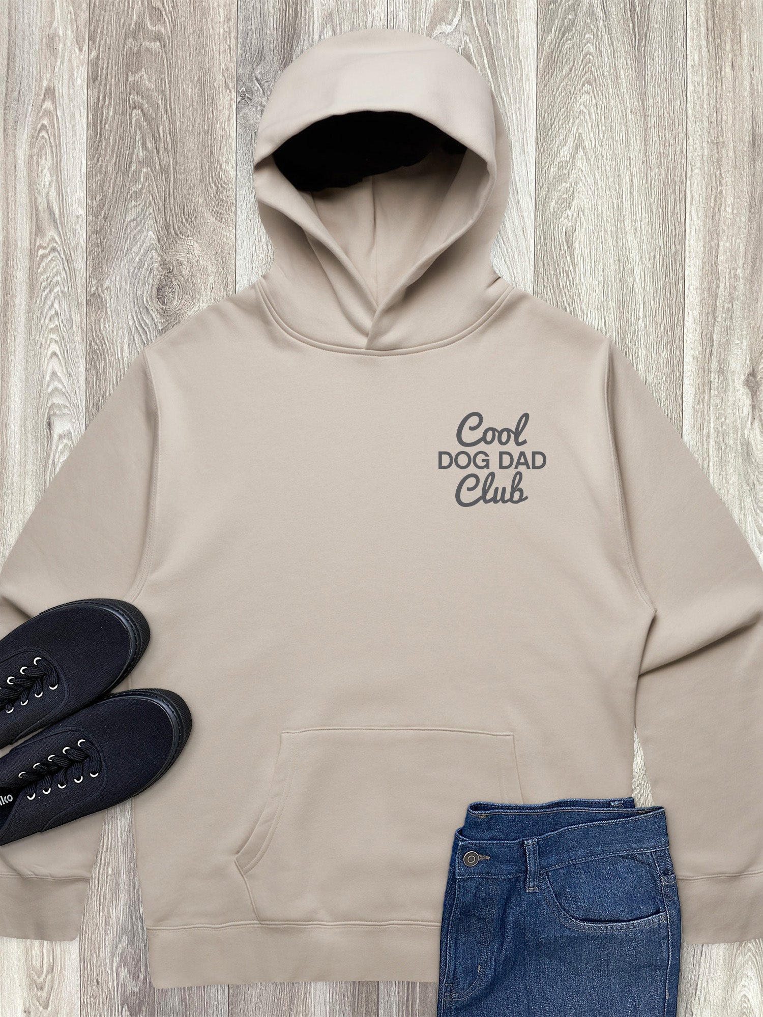 Cool Dog Dad Club Signature Script Men's Comfort Hood