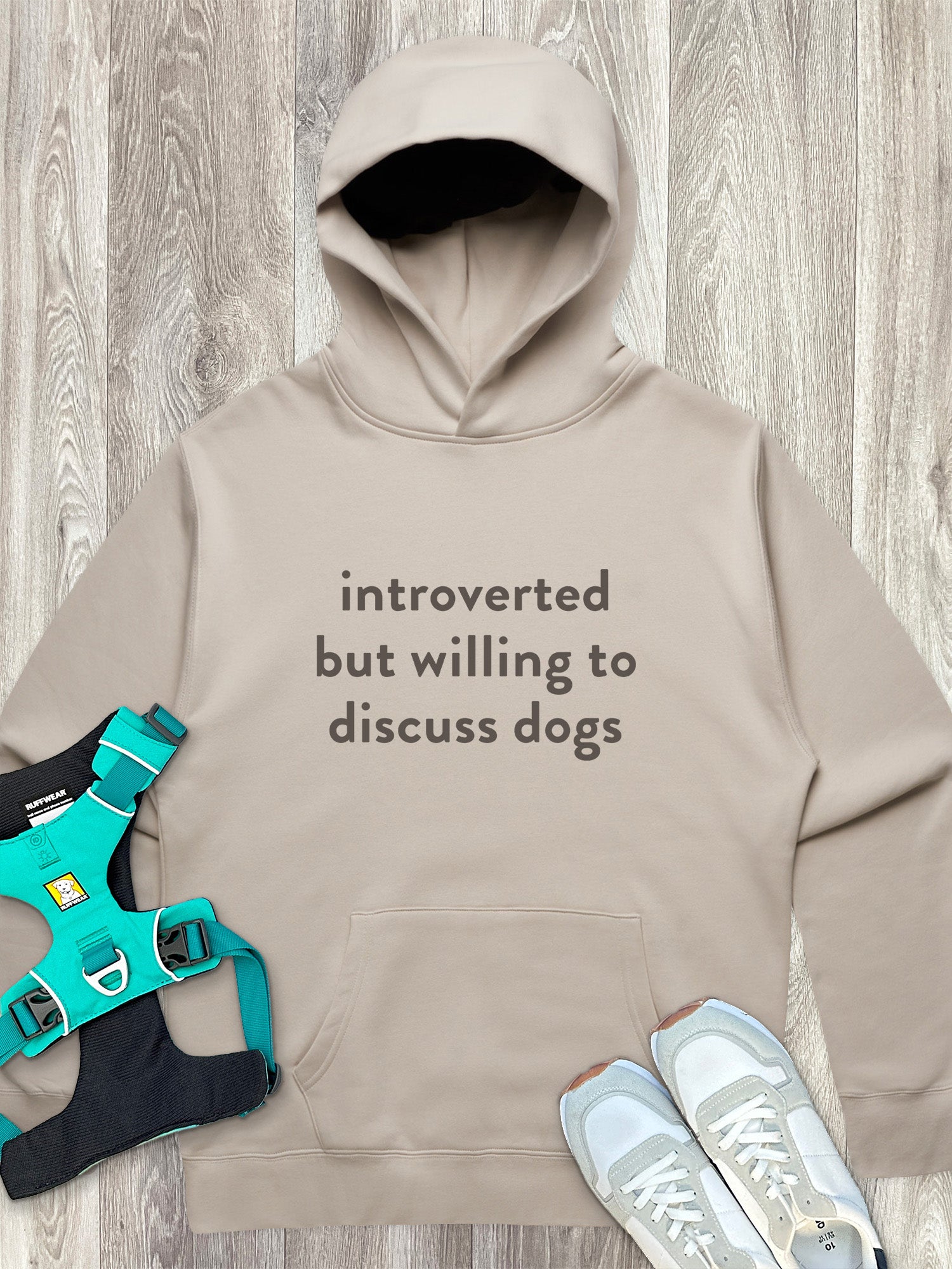 Introverted But Willing To Discuss Dogs Men's Comfort Hood
