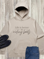 Life Is Better In Riding Boots Men's Comfort Hood