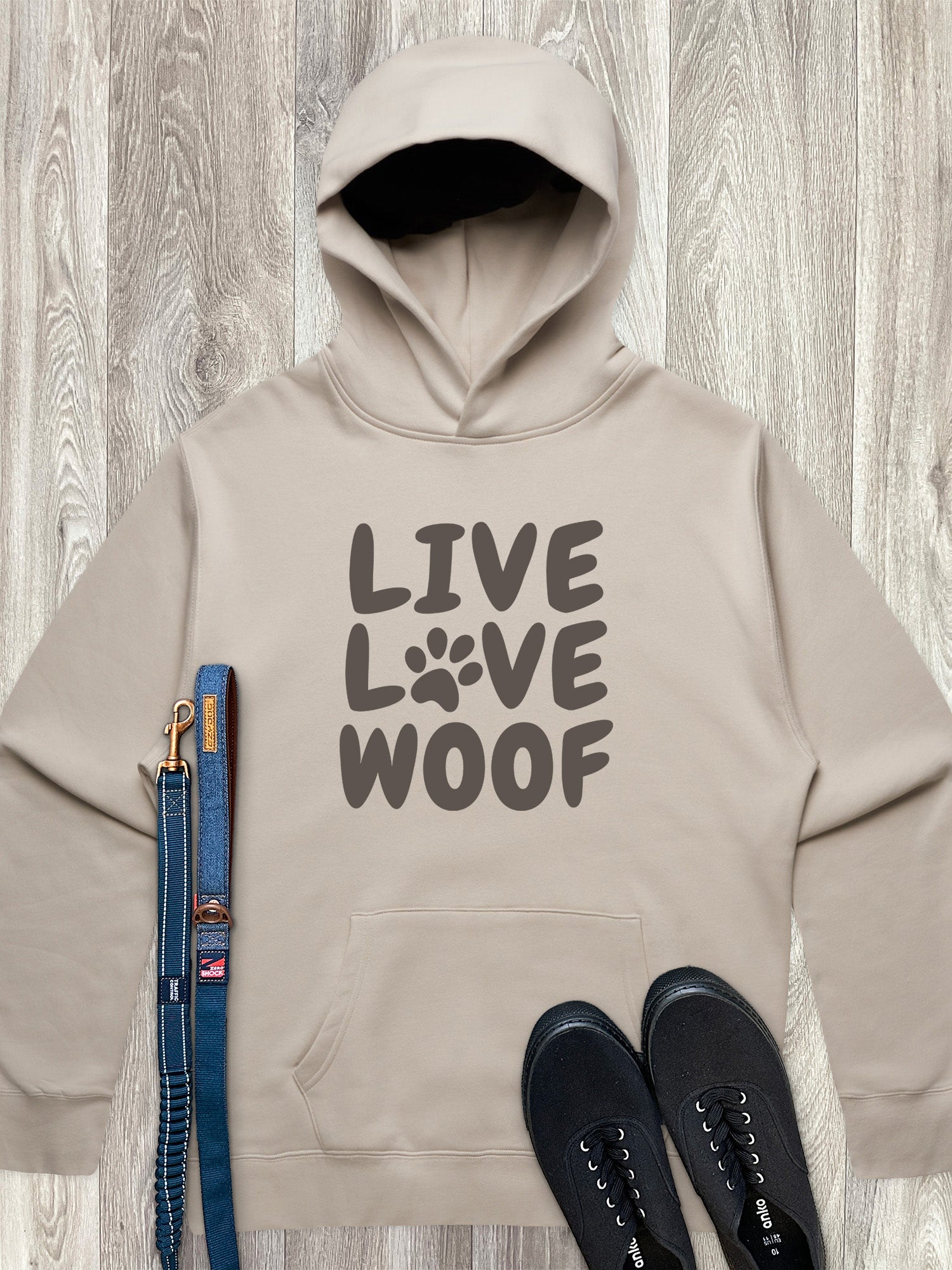 Live Love Woof Men's Comfort Hood