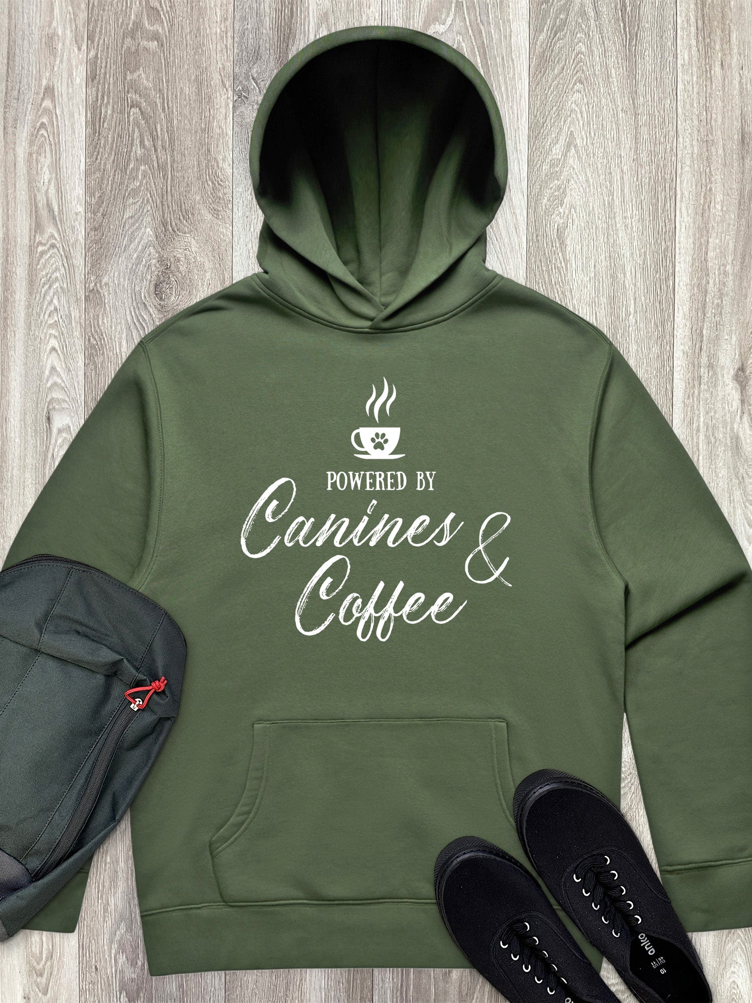 Canines & Coffee Men's Comfort Hood