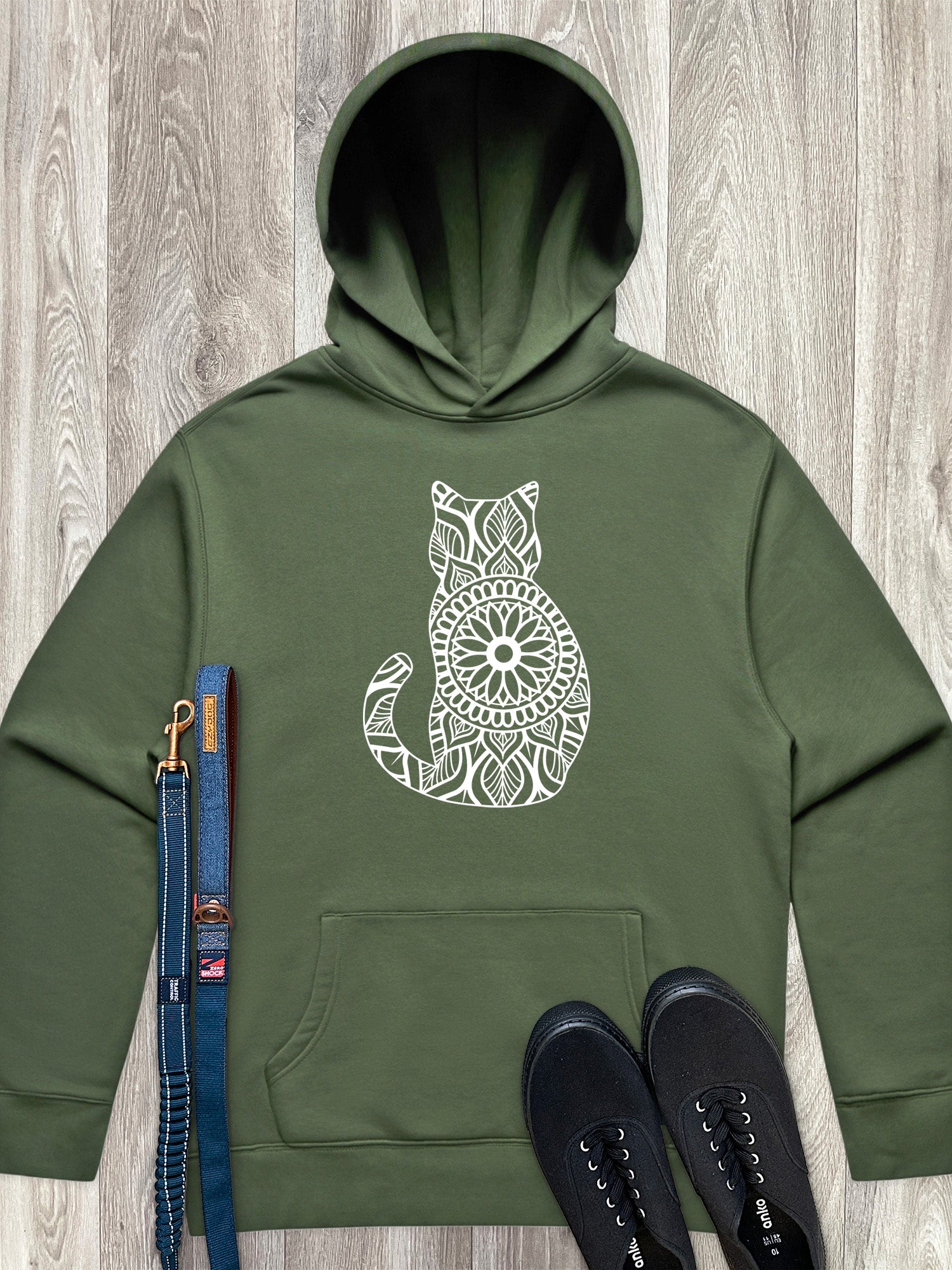 Cat Mandala Men's Comfort Hood
