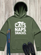 Cats. Naps. Snacks. Men's Comfort Hood