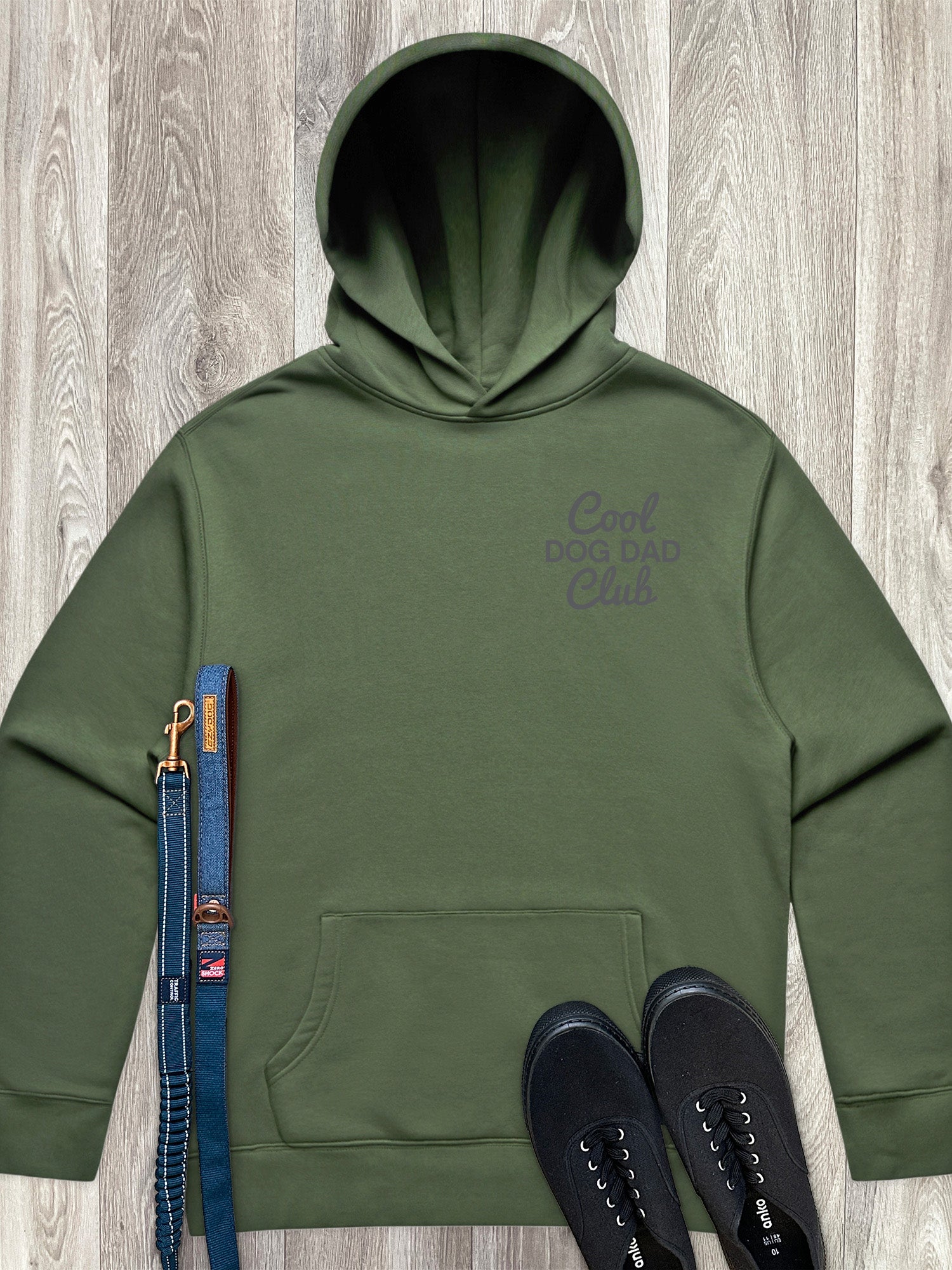 Cool Dog Dad Club Signature Script Men's Comfort Hood