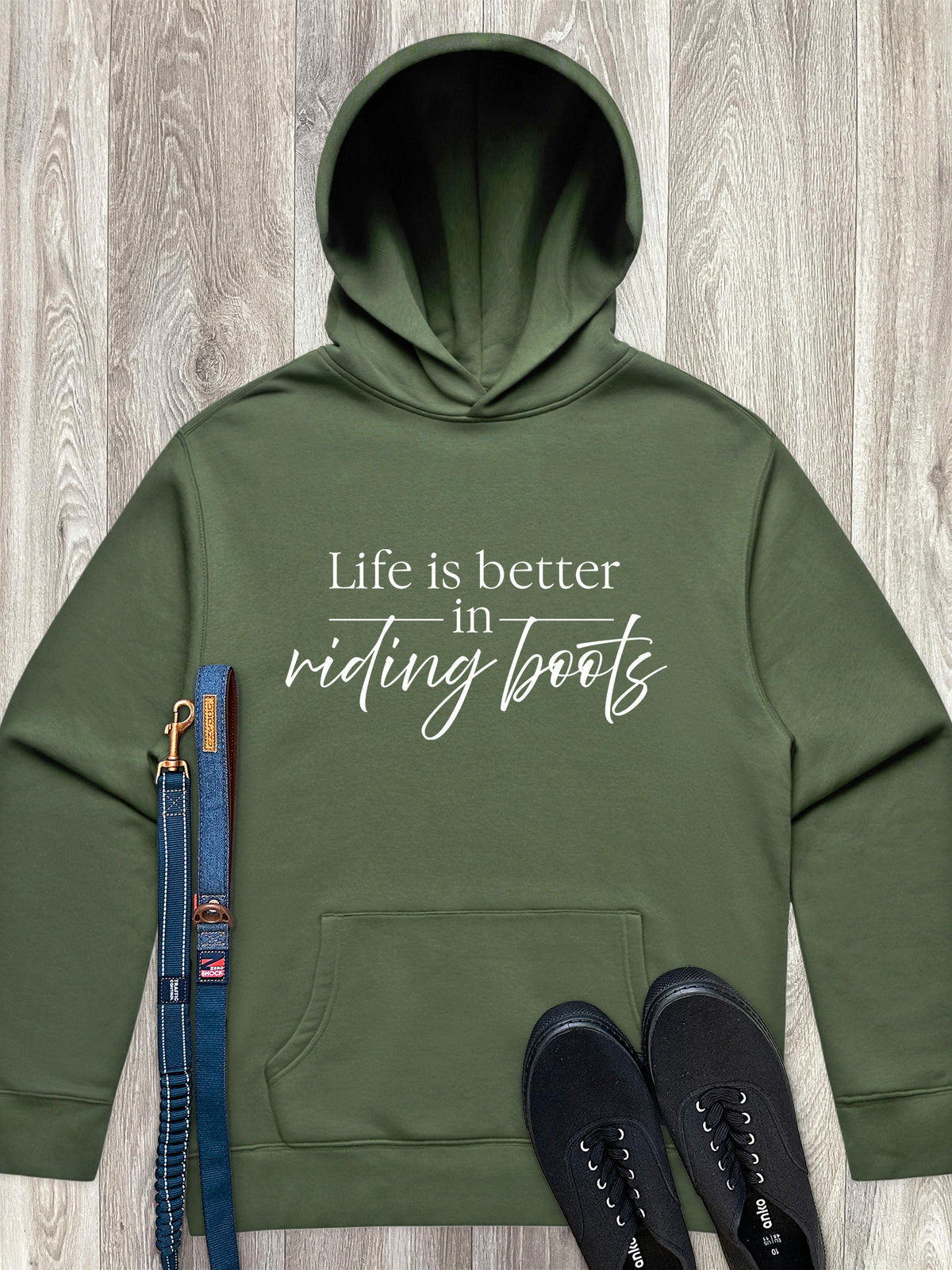 Life Is Better In Riding Boots Men&#39;s Comfort Hood