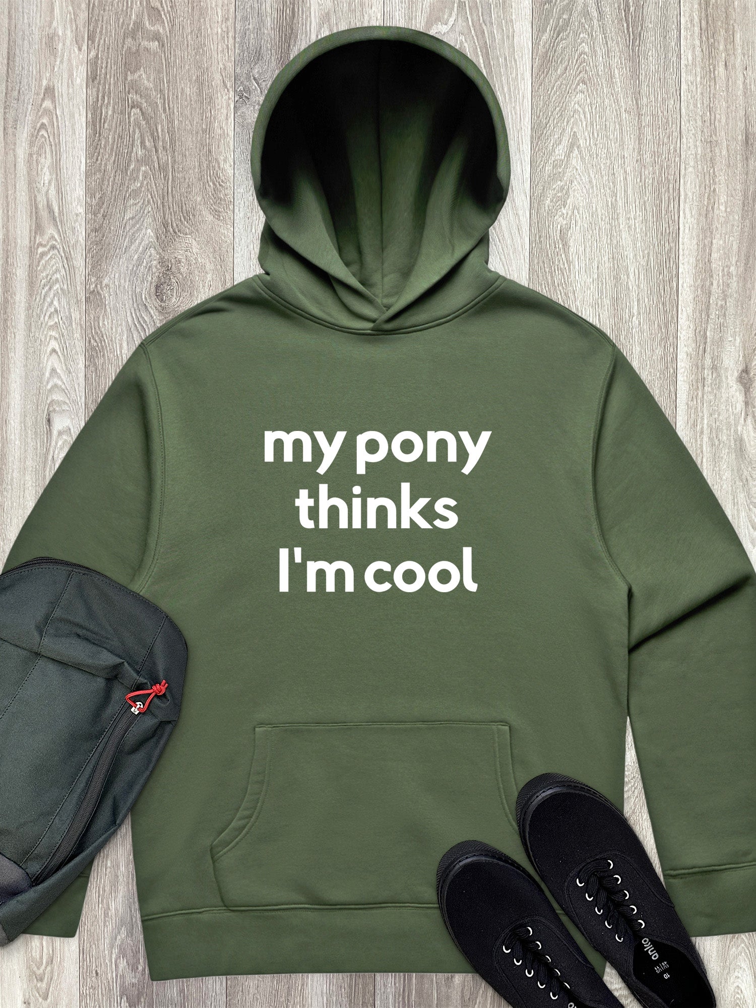 My Pony Thinks I'm Cool Men's Comfort Hood