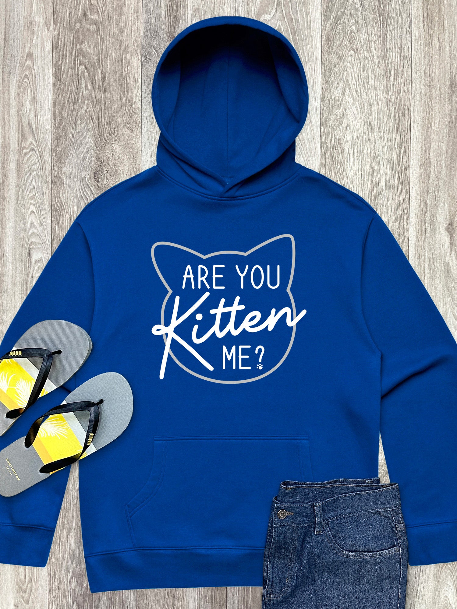 Are You Kitten Me Men's Comfort Hood