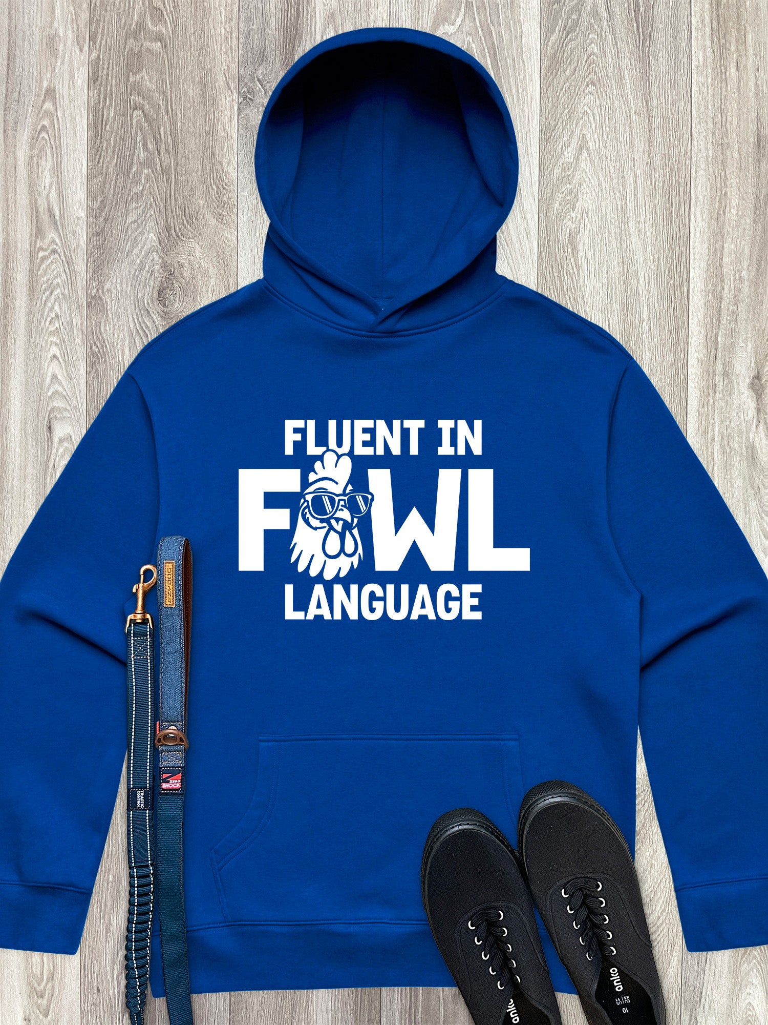 Fluent In Fowl Language Men's Comfort Hood