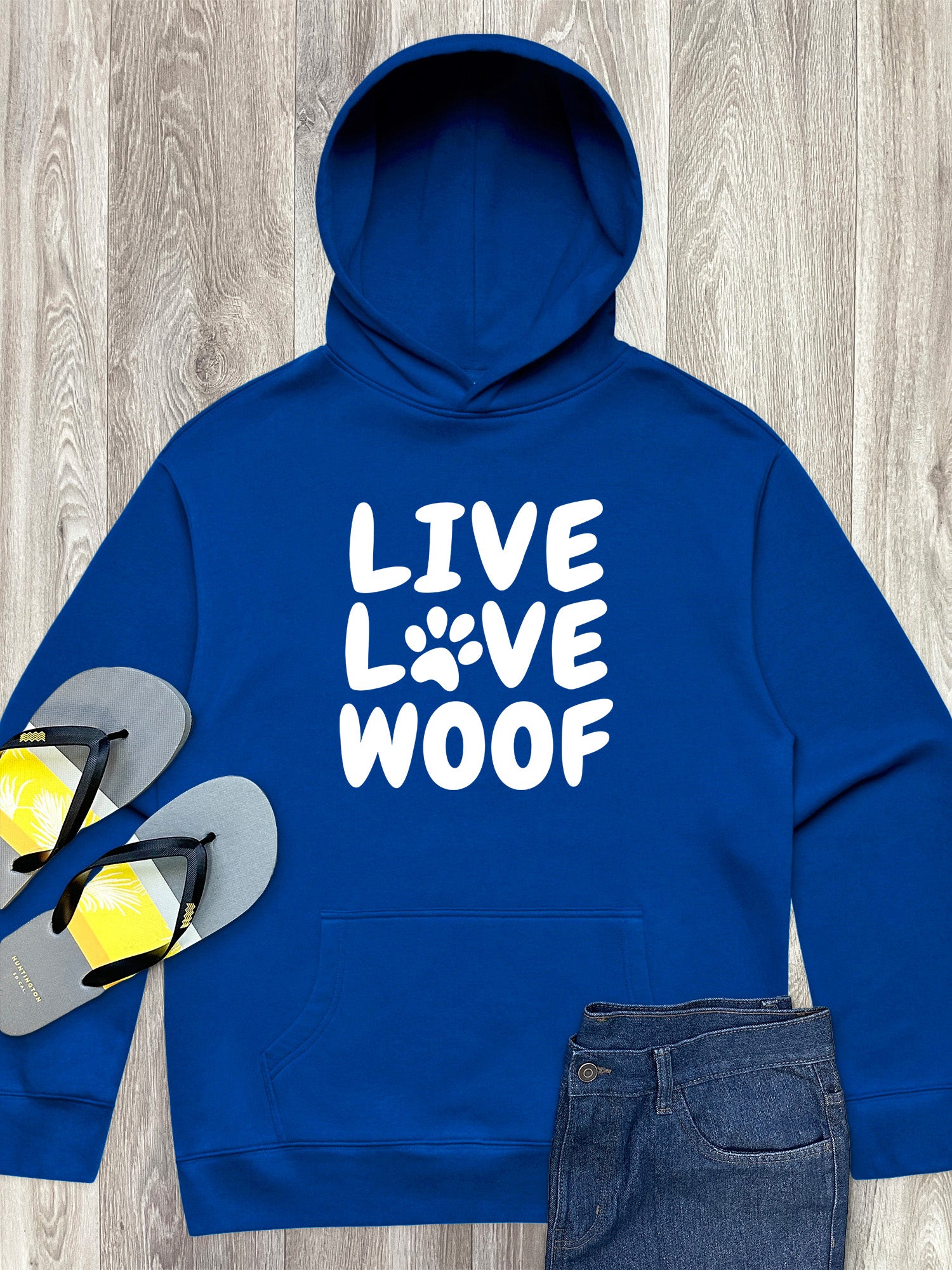 Live Love Woof Men's Comfort Hood