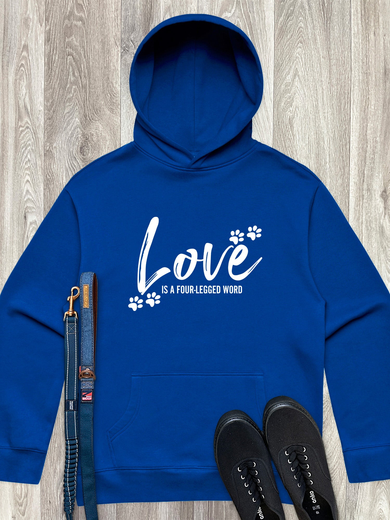 Love Is A Four-Legged Word Men's Comfort Hood