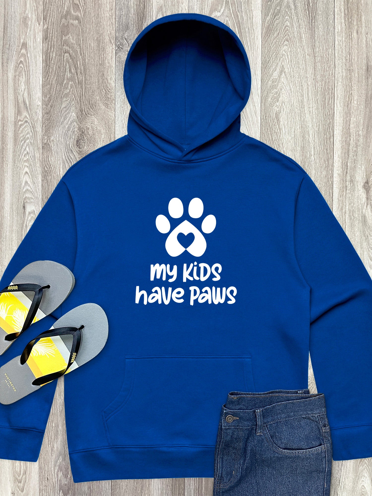 My Kids Have Paws Men's Comfort Hood