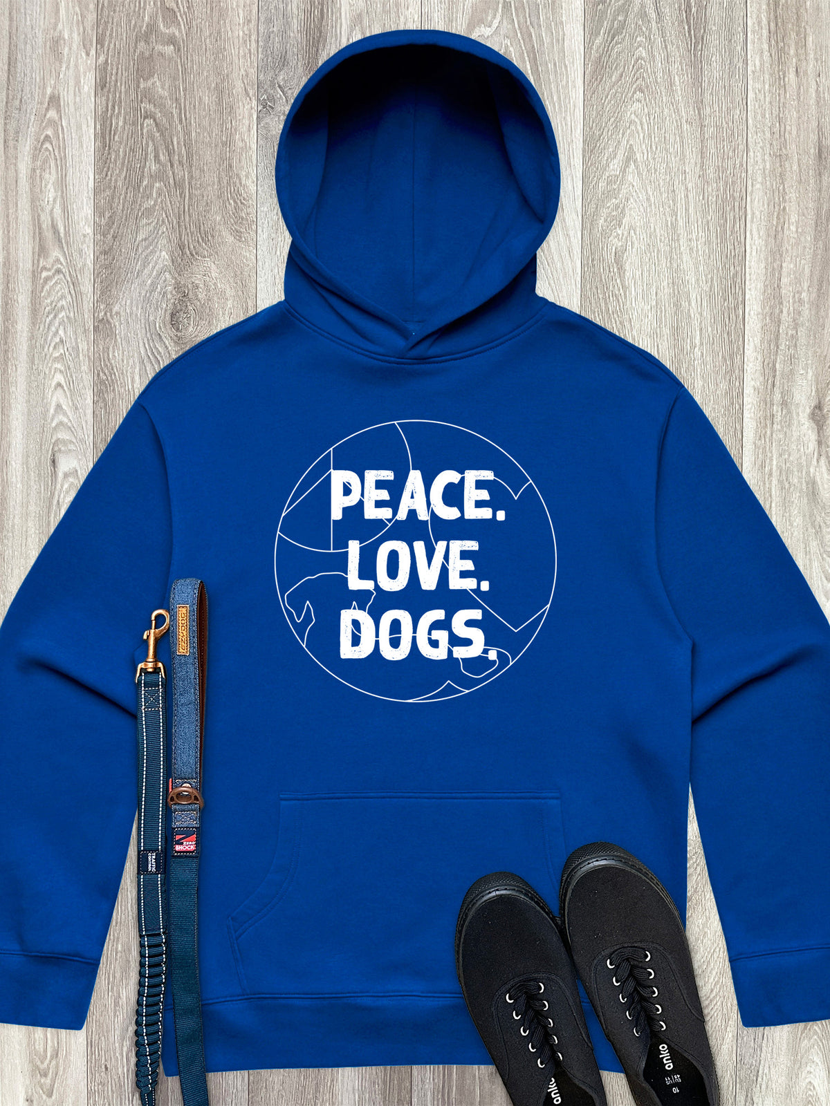 Peace. Love. Dogs. Men&#39;s Comfort Hood