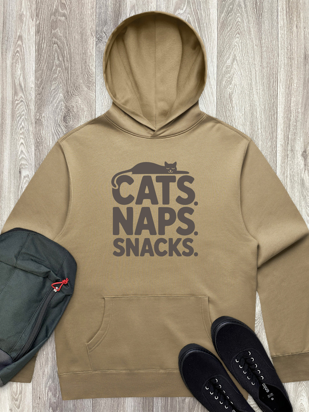 Cats. Naps. Snacks. Men's Comfort Hood