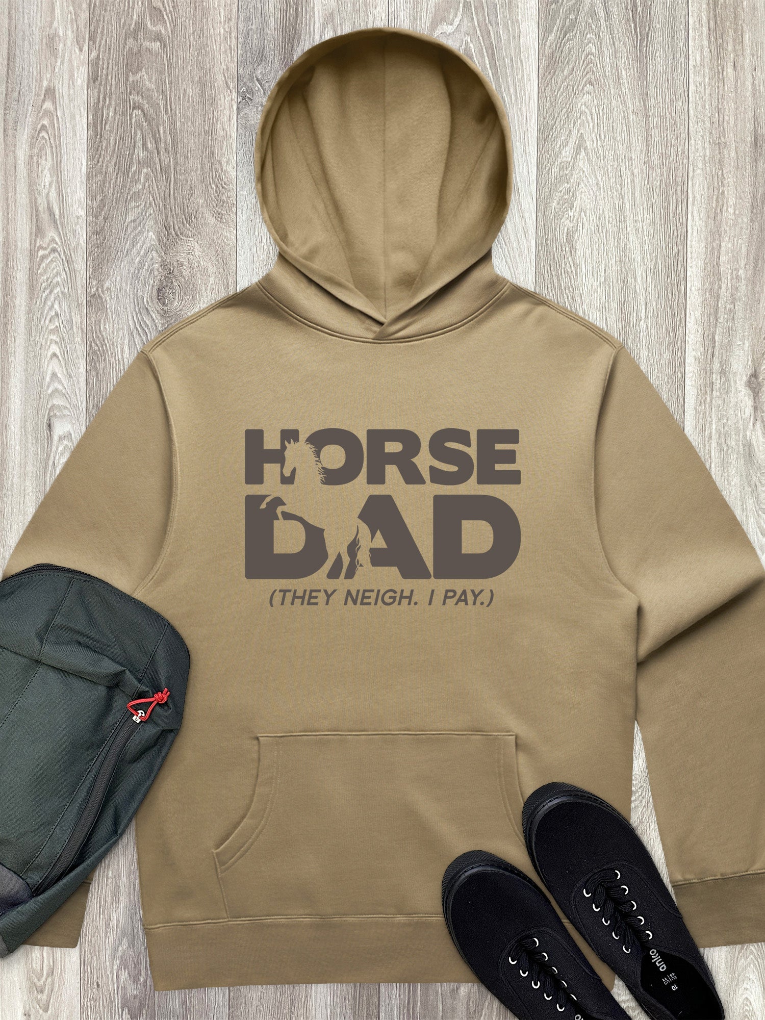 Horse Dad. They Neigh I Pay. Men's Comfort Hood