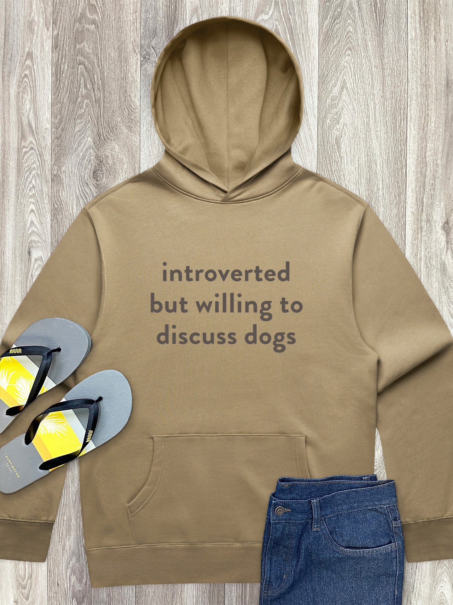 Introverted But Willing To Discuss Dogs Men's Comfort Hood