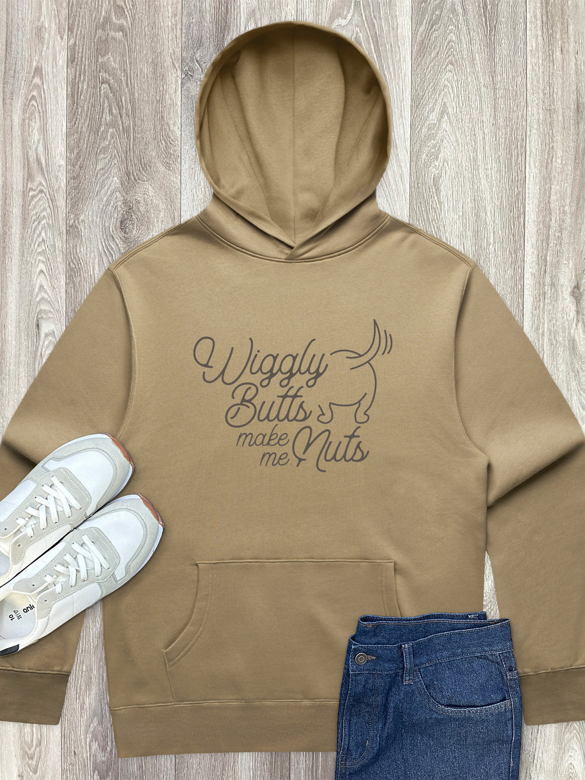 Wiggly Butts Make Me Nuts Men&#39;s Comfort Hood