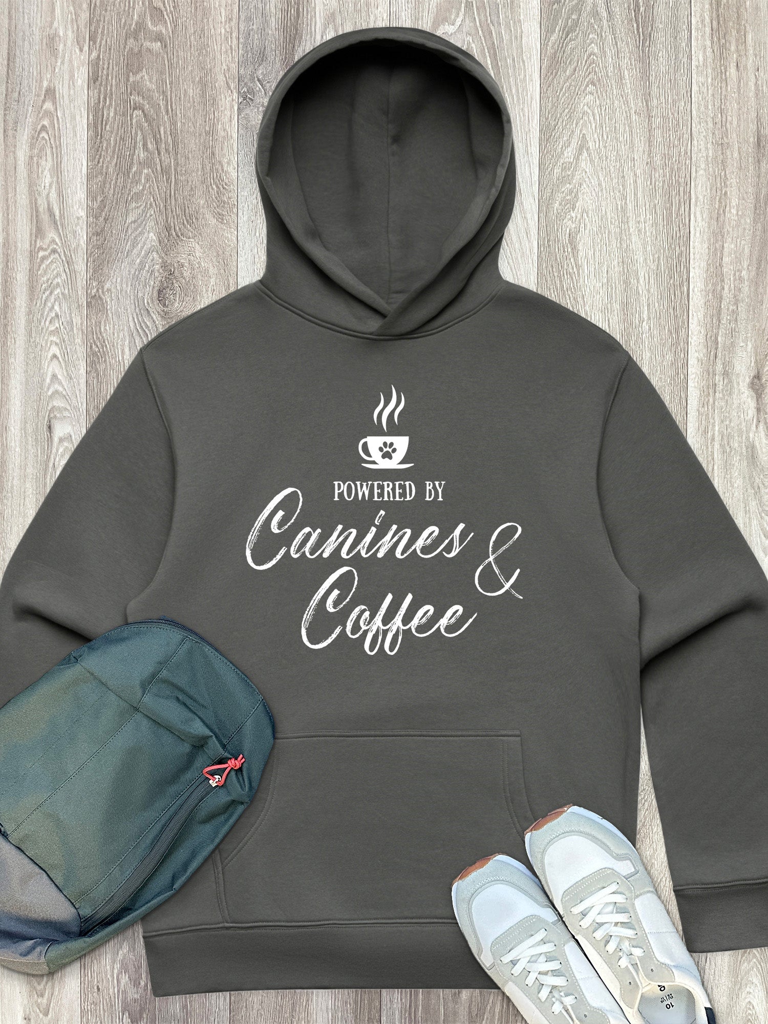 Canines & Coffee Men's Comfort Hood