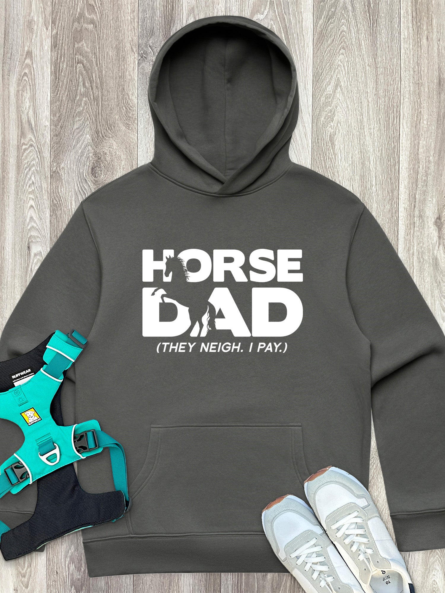 Horse Dad. They Neigh I Pay. Men's Comfort Hood