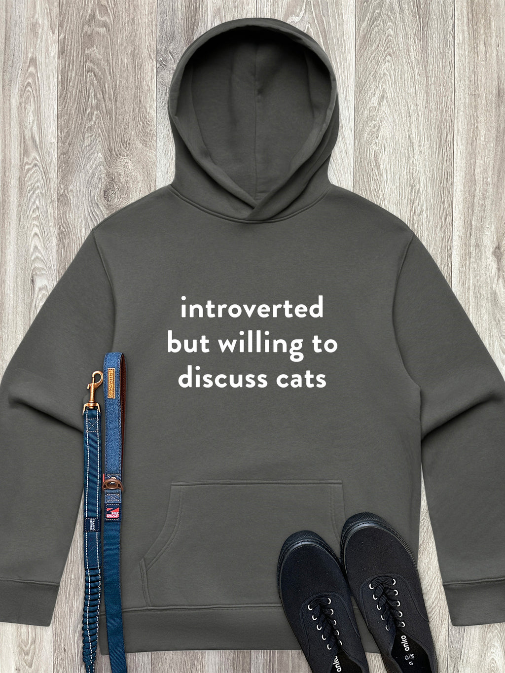 Introverted But Willing To Discuss Cats Men's Comfort Hood