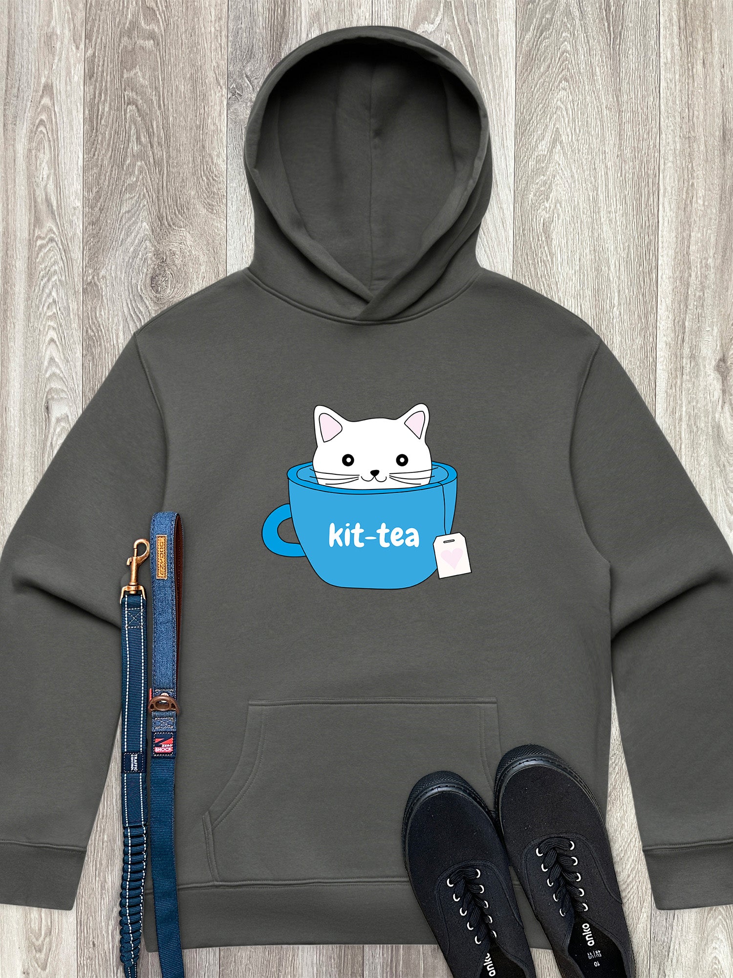Kit-Tea Cat Men's Comfort Hood