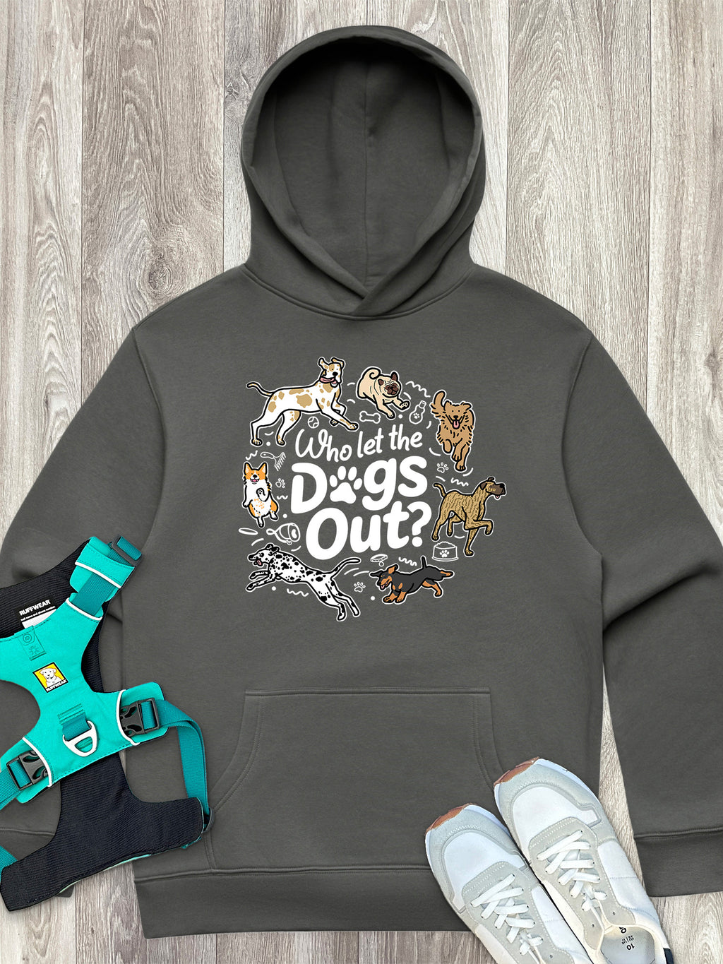 Who Let The Dogs Out? Men's Comfort Hood