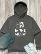 Live Life In The Meow Men's Comfort Hood
