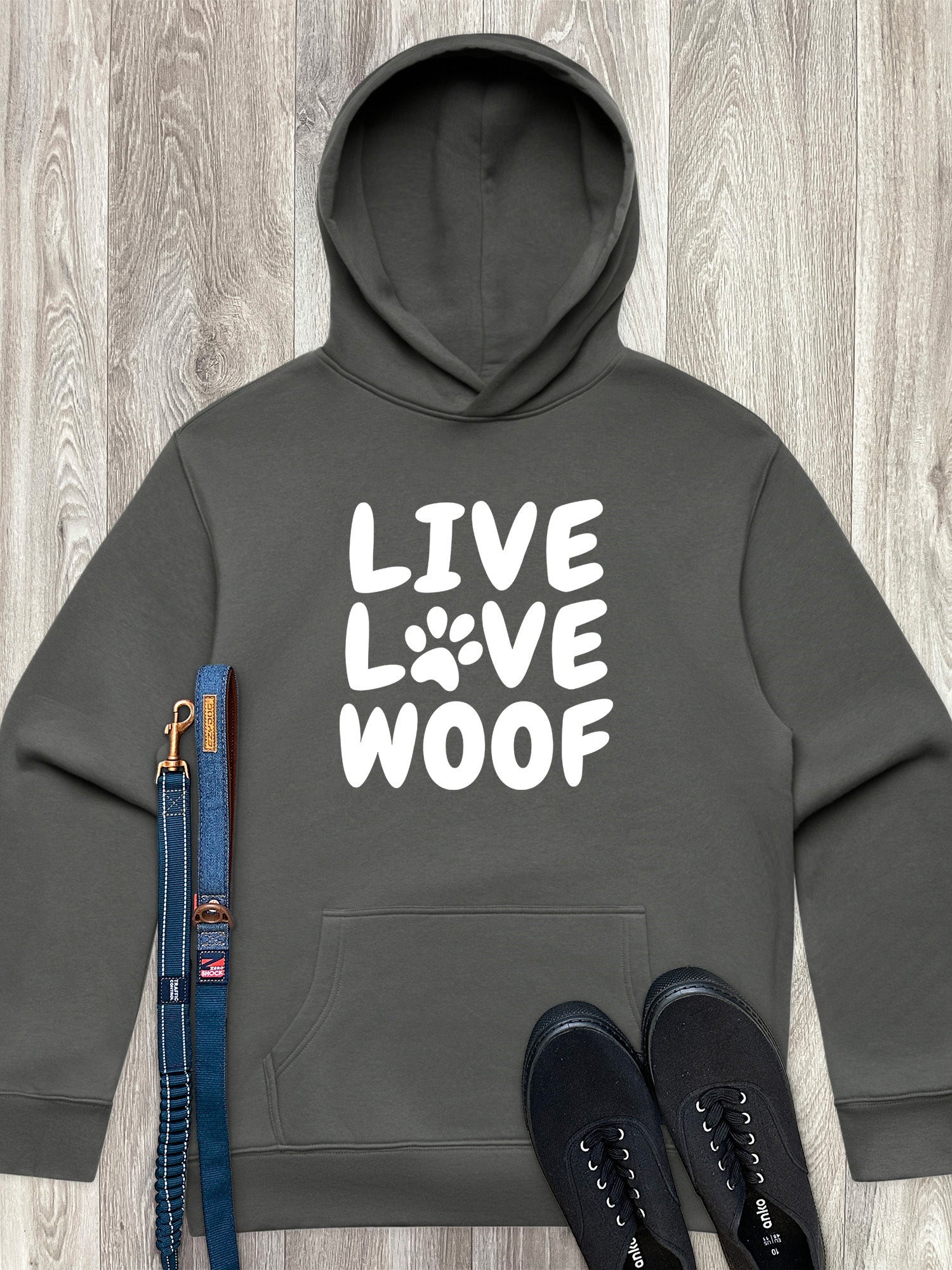 Live Love Woof Men's Comfort Hood