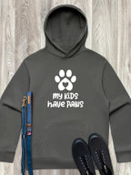 My Kids Have Paws Men's Comfort Hood
