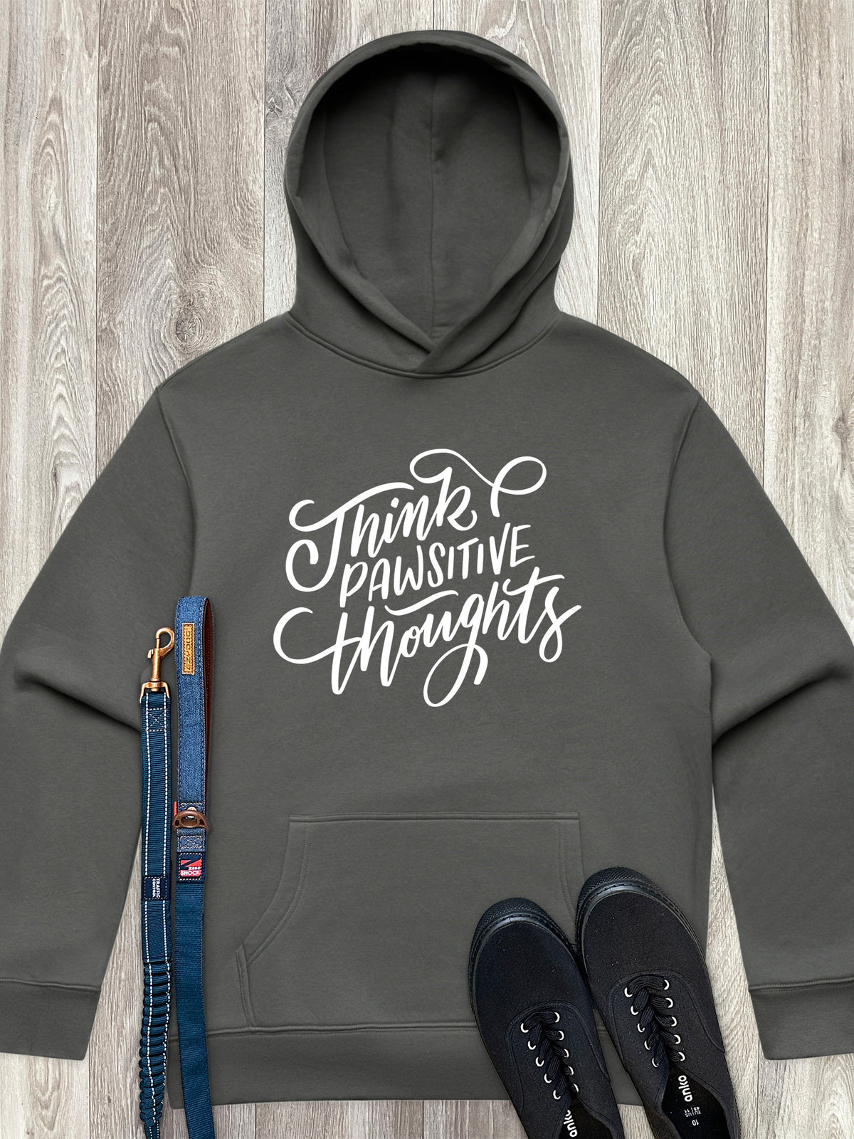 Think Pawsitive Thoughts Men&#39;s Comfort Hood