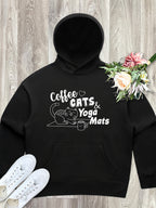 Coffee, Cats & Yoga Mats Women's Comfort Hood