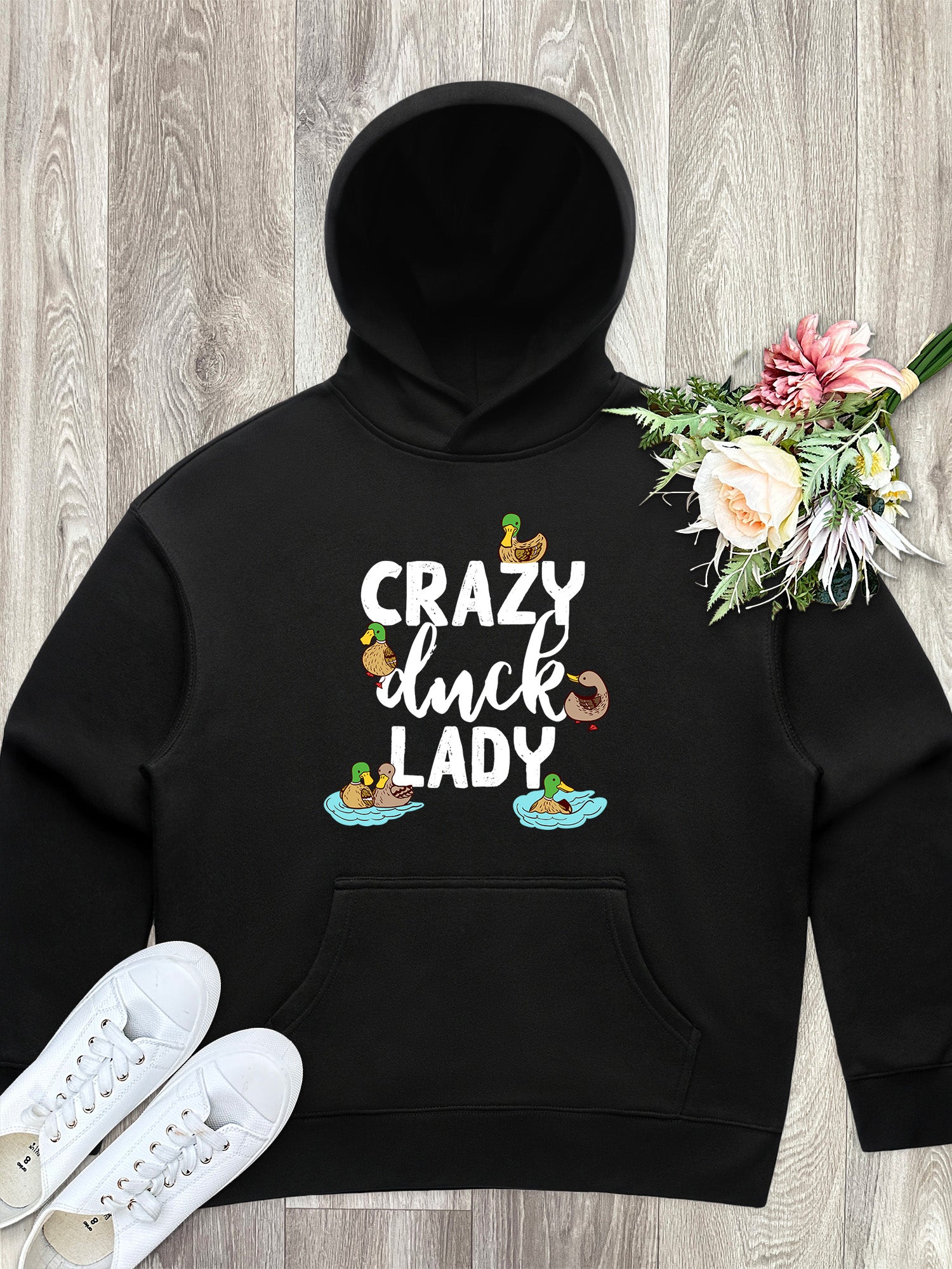 Crazy Duck Lady Women's Comfort Hood