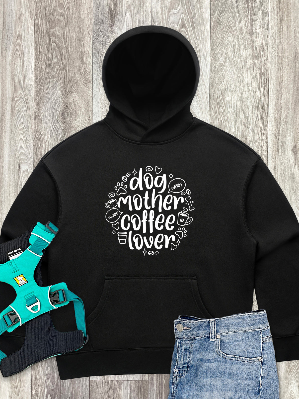 Dog Mother Coffee Lover Women&#39;s Comfort Hood