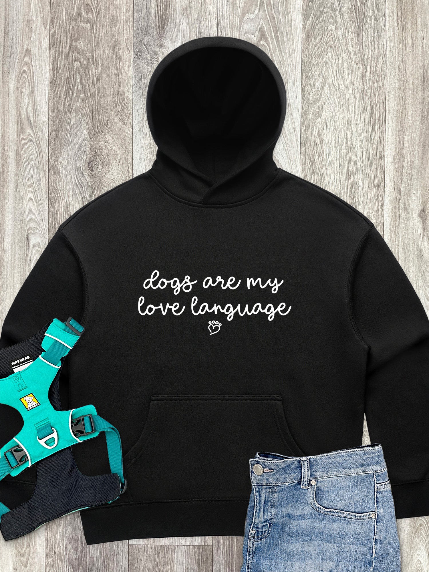 Dogs Are My Love Language Women's Comfort Hood