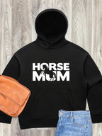 Horse Mum Silhouette Women's Comfort Hood