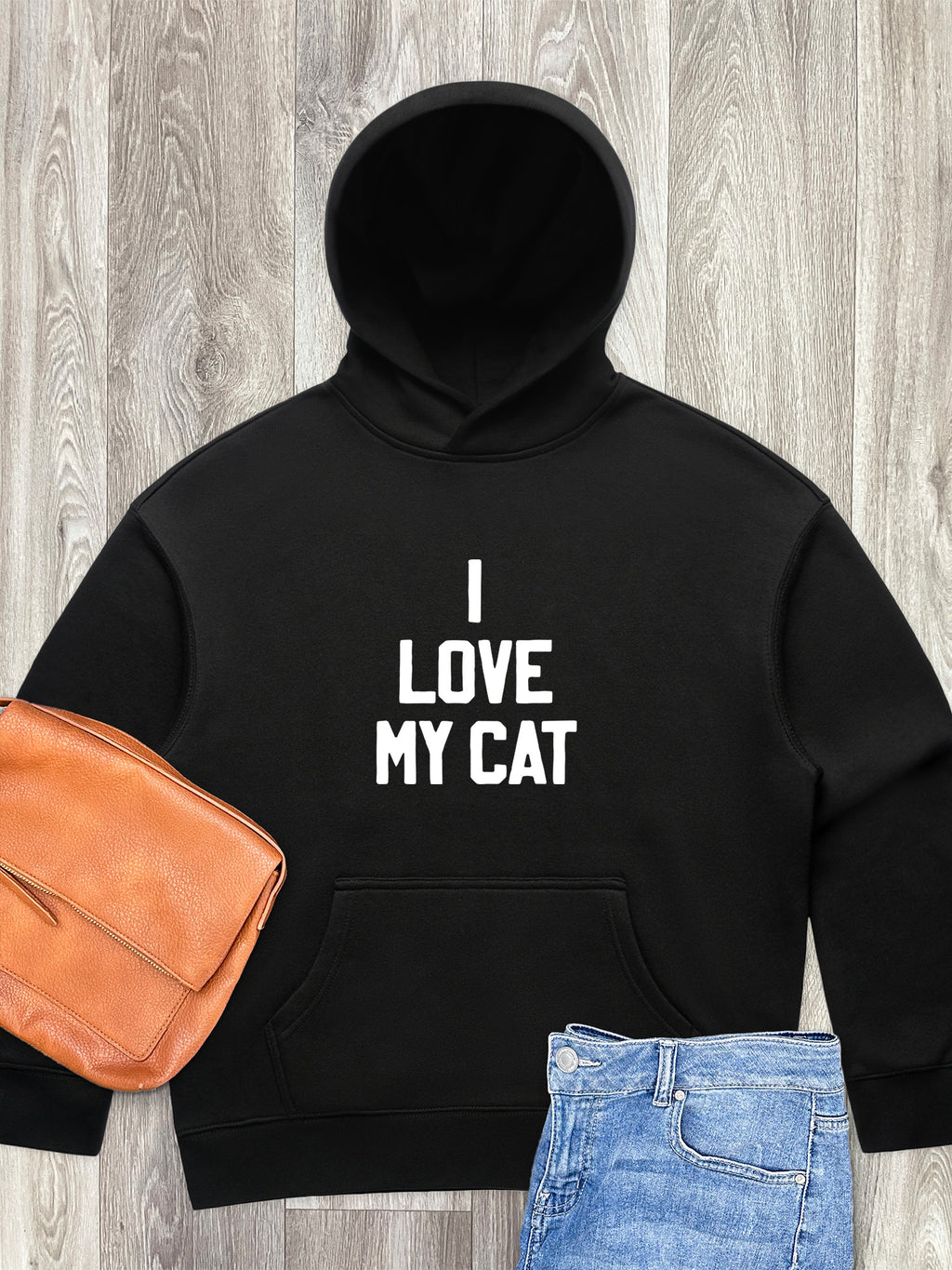 I Love My Cat Women's Comfort Hood