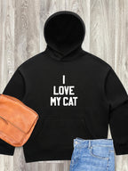 I Love My Cat Women's Comfort Hood