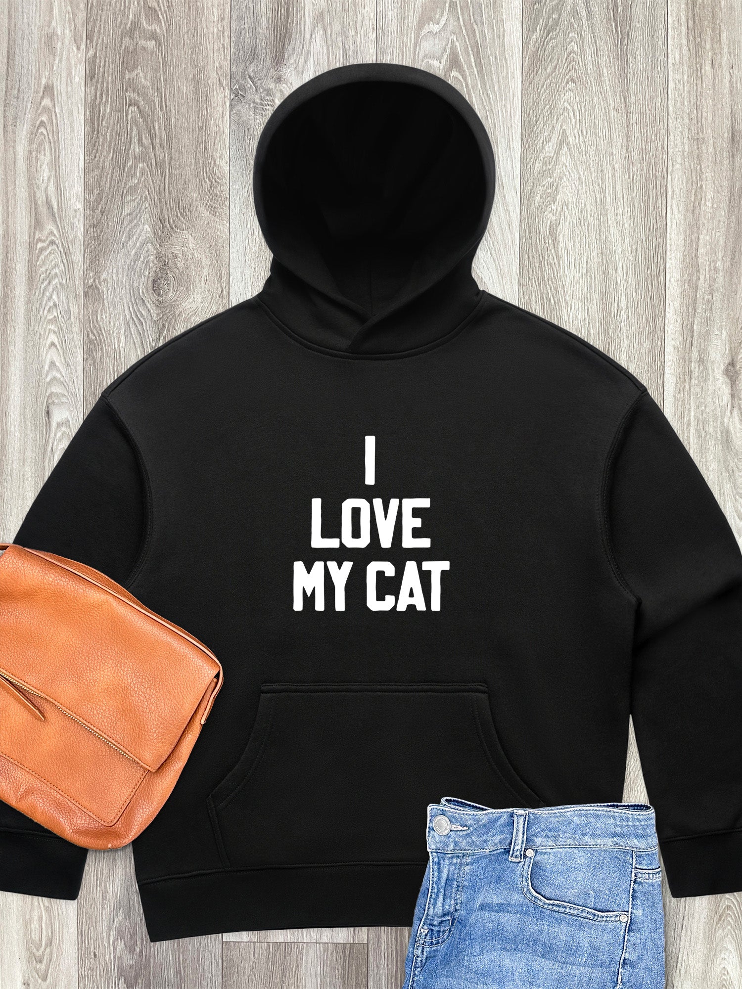 I Love My Cat Women's Comfort Hood