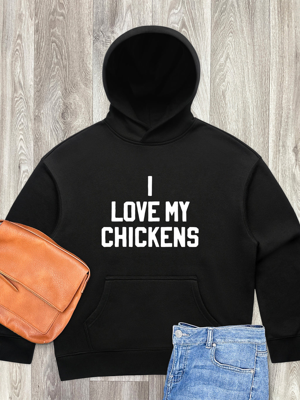 I Love My Chickens Women's Comfort Hood