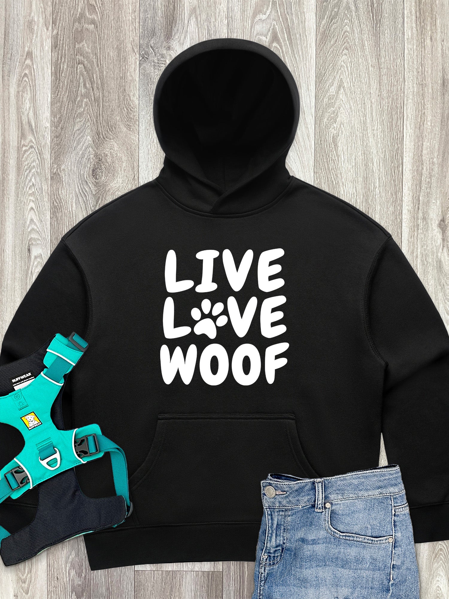 Live Love Woof Women's Comfort Hood