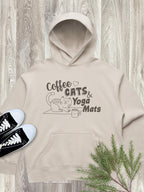 Coffee, Cats & Yoga Mats Women's Comfort Hood