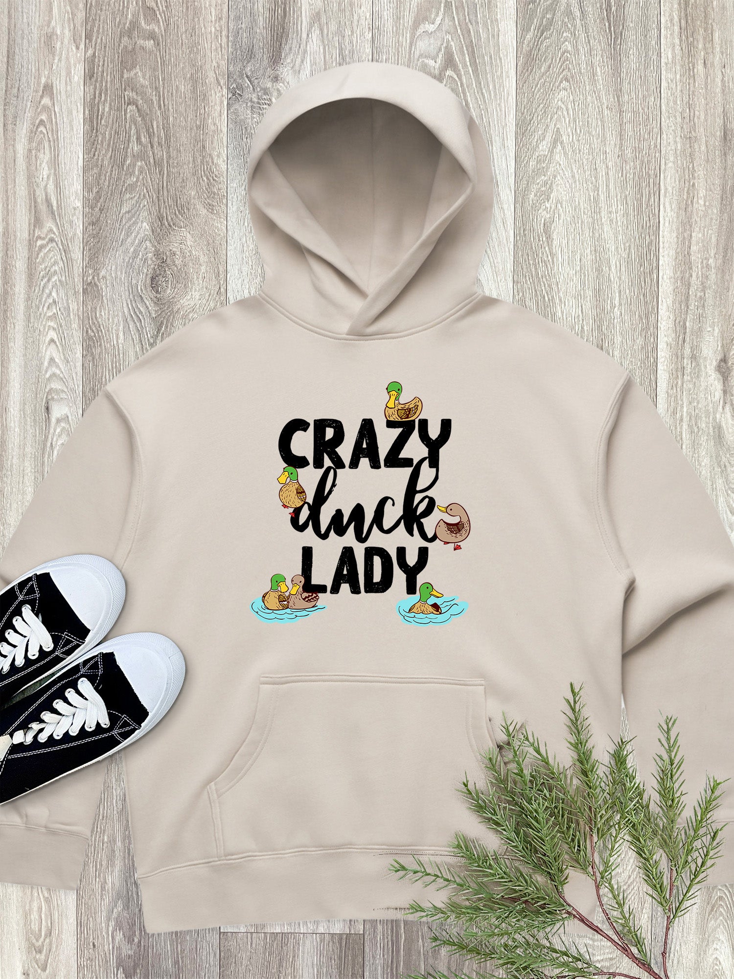 Crazy Duck Lady Women's Comfort Hood