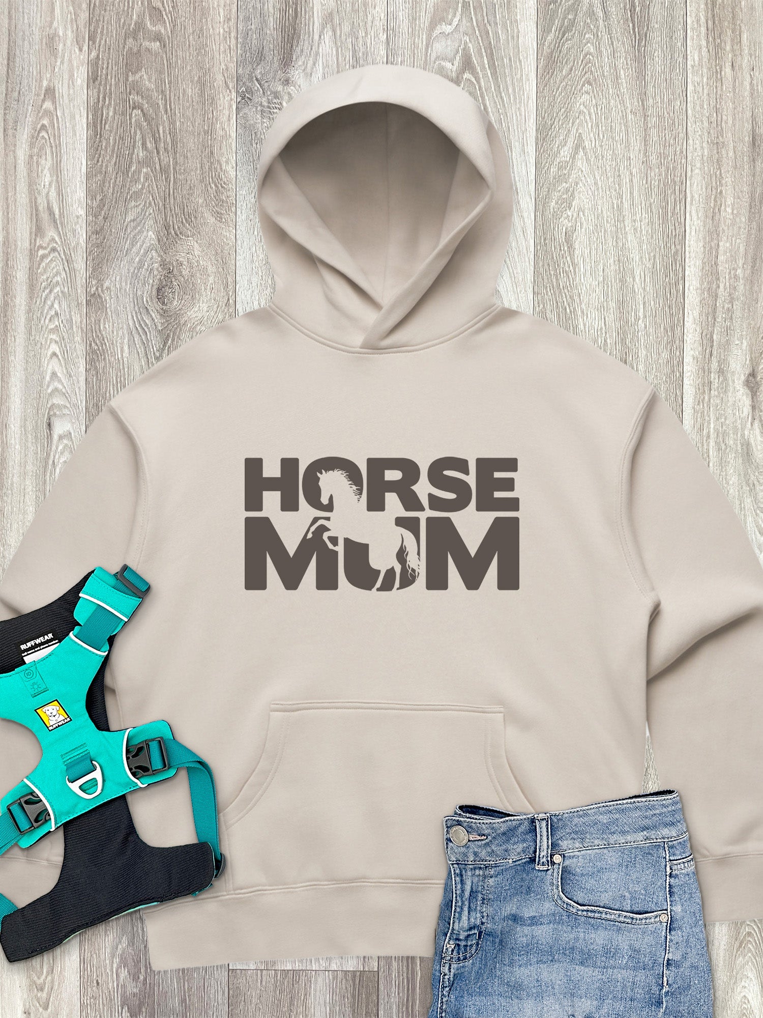 Horse Mum Silhouette Women's Comfort Hood
