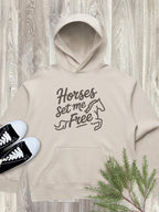 Horses Set Me Free Women's Comfort Hood