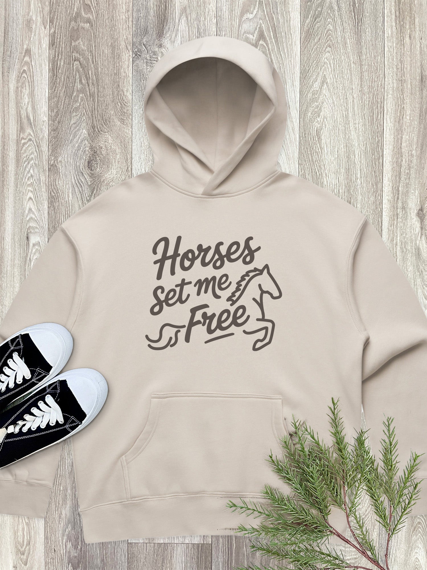 Horses Set Me Free Women's Comfort Hood