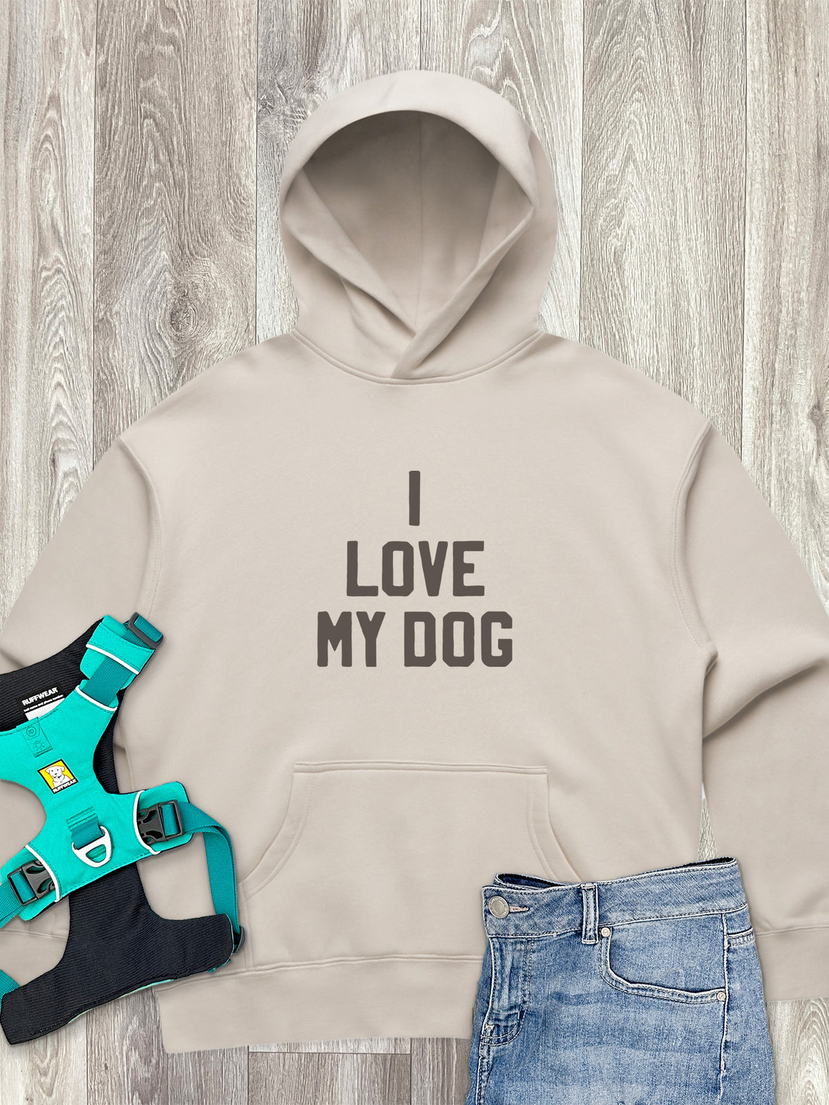 I Love My Dog Women&#39;s Comfort Hood