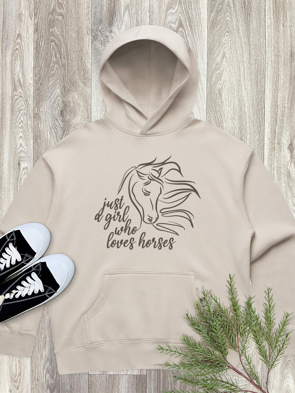 Just A Girl Who Loves Horses Women's Comfort Hood